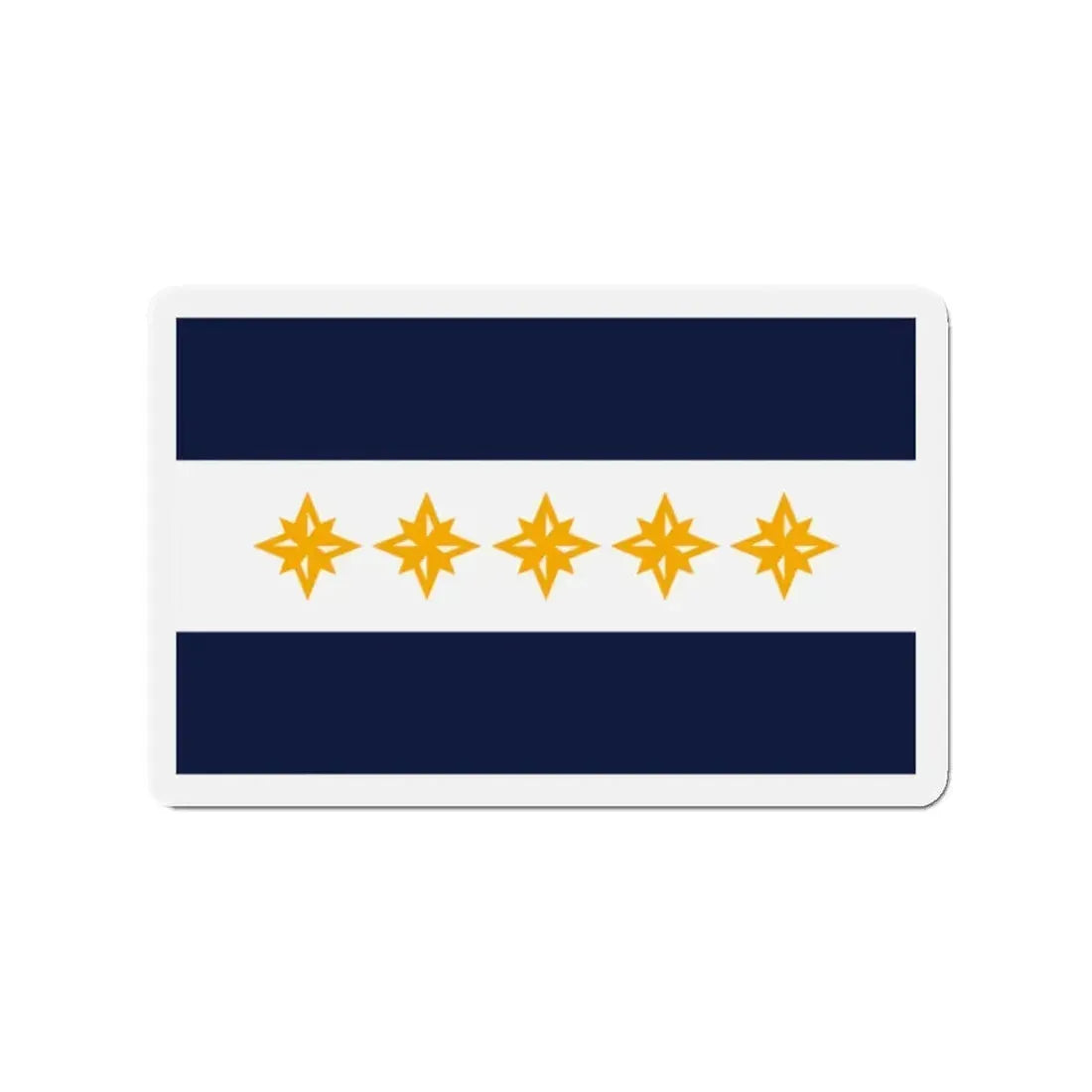 Flag of Wheeling West Virginia - Refrigerator Magnet 2 Inch - The Sticker Space