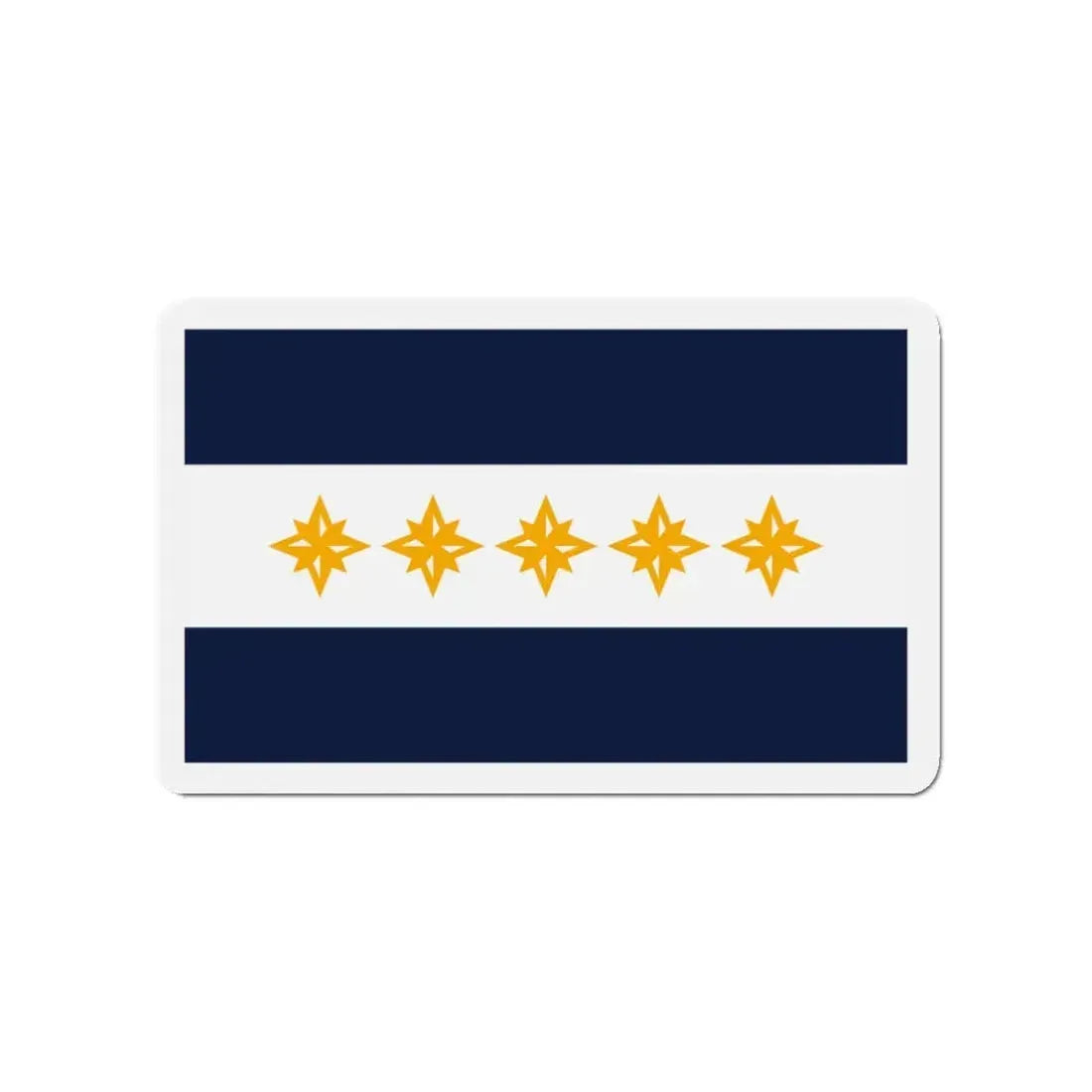 Flag of Wheeling West Virginia - Refrigerator Magnet 3 Inch - The Sticker Space
