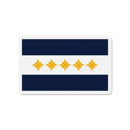 Flag of Wheeling West Virginia - Refrigerator Magnet 3 Inch - The Sticker Space