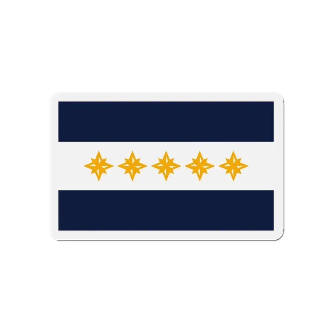 Flag of Wheeling West Virginia - Refrigerator Magnet 4 Inch - The Sticker Space