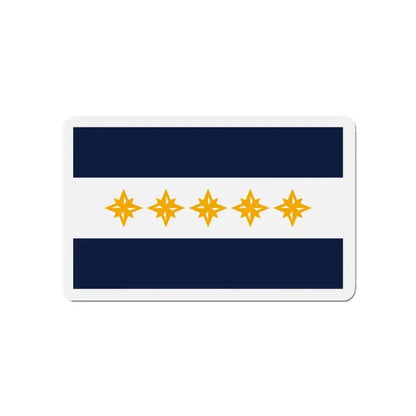 Flag of Wheeling West Virginia - Refrigerator Magnet 4 Inch - The Sticker Space