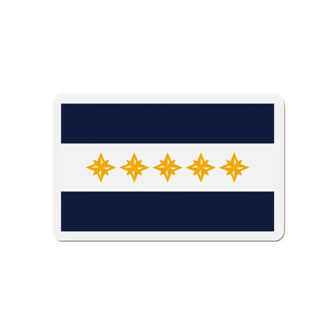 Flag of Wheeling West Virginia - Refrigerator Magnet 5 Inch - The Sticker Space