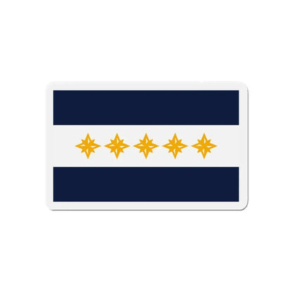 Flag of Wheeling West Virginia - Refrigerator Magnet 5 Inch - The Sticker Space