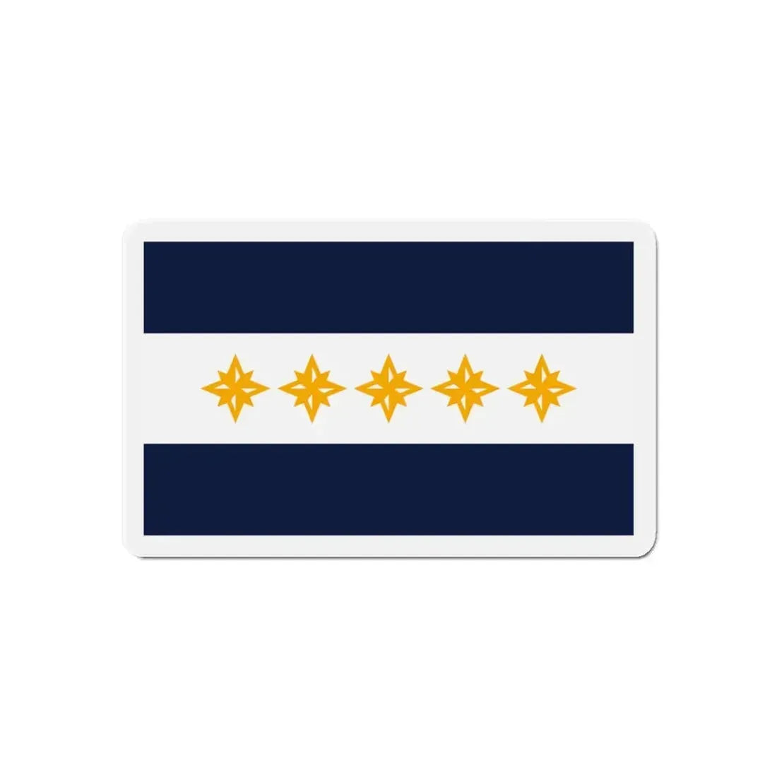 Flag of Wheeling West Virginia - Refrigerator Magnet 6 Inch - The Sticker Space