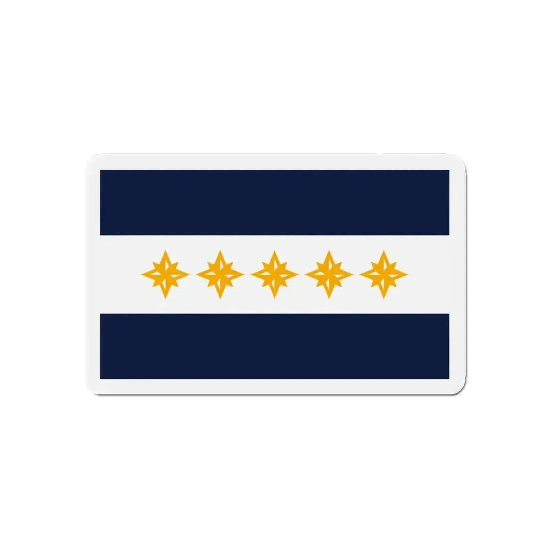 Flag of Wheeling West Virginia - Refrigerator Magnet - The Sticker Space