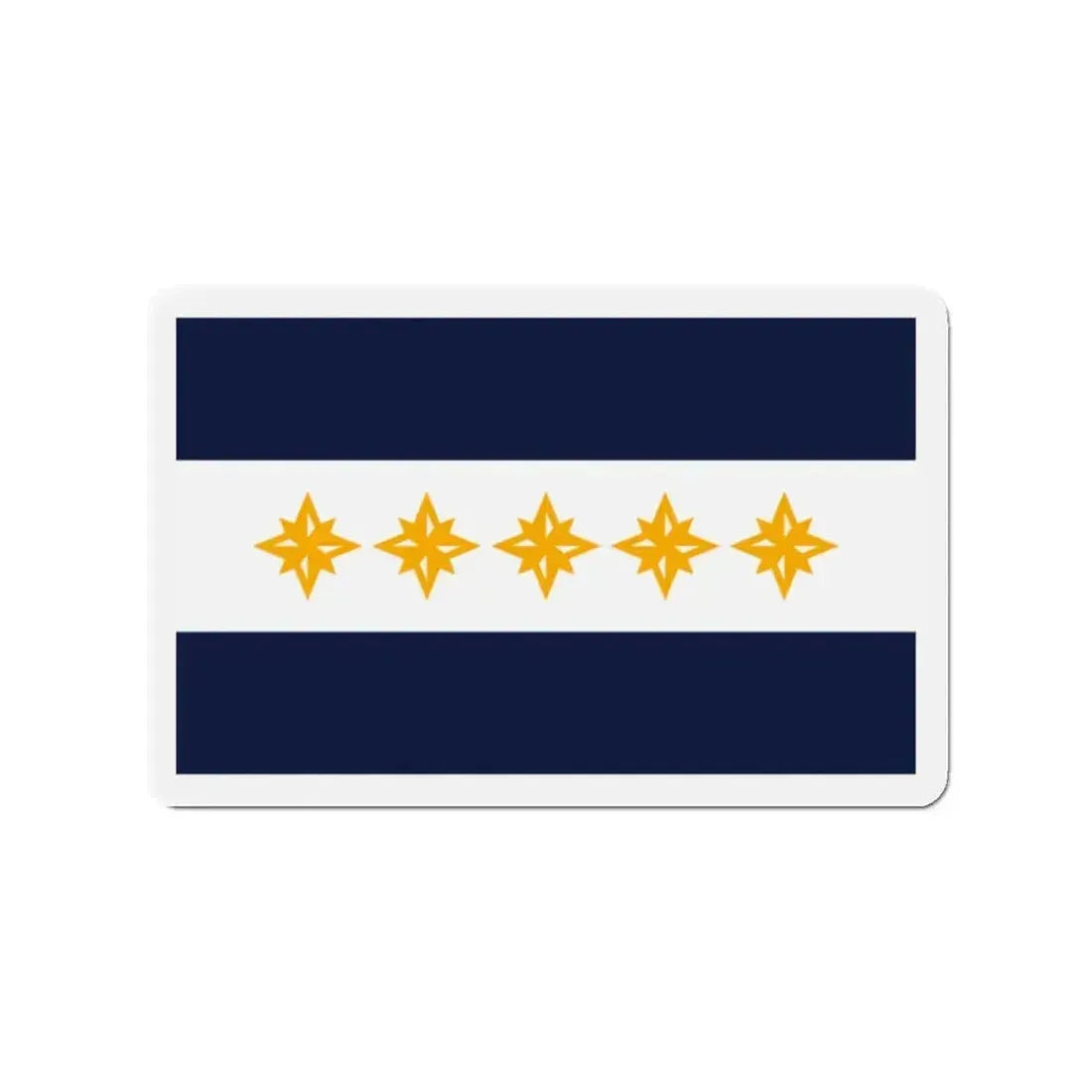 Flag of Wheeling West Virginia - Refrigerator Magnet - The Sticker Space