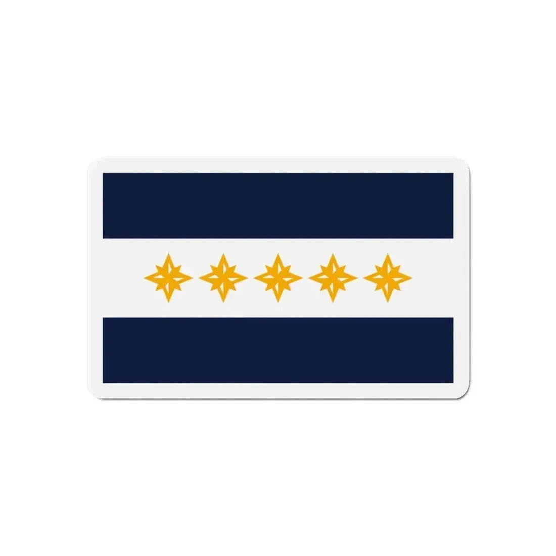 Flag of Wheeling West Virginia - Refrigerator Magnet - The Sticker Space