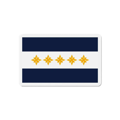 Flag of Wheeling West Virginia - Refrigerator Magnet - The Sticker Space
