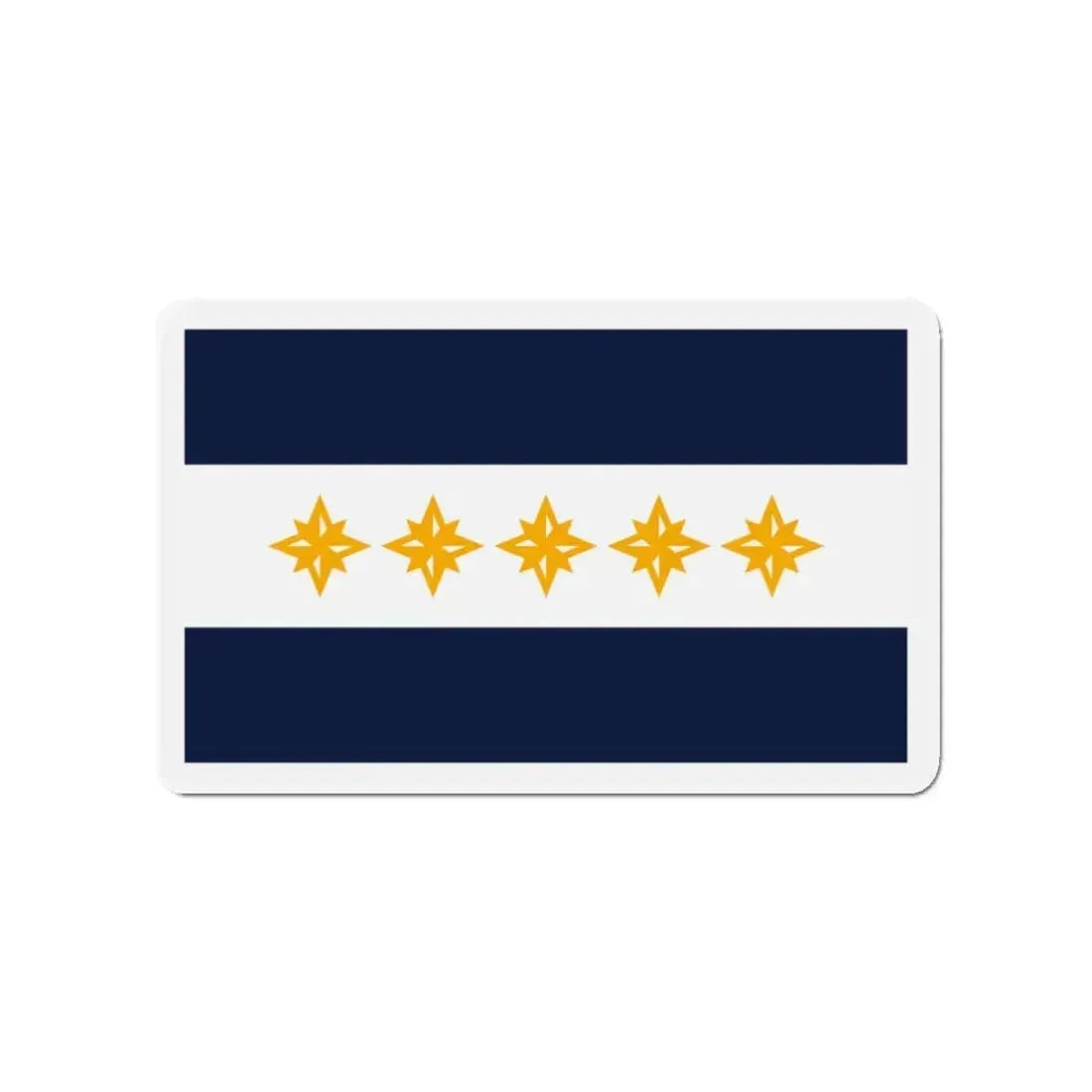 Flag of Wheeling West Virginia - Refrigerator Magnet - The Sticker Space