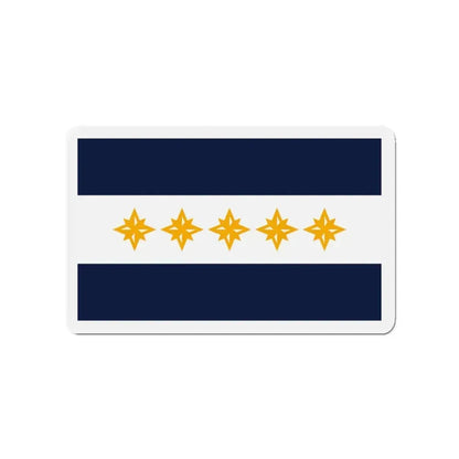 Flag of Wheeling West Virginia - Refrigerator Magnet - The Sticker Space