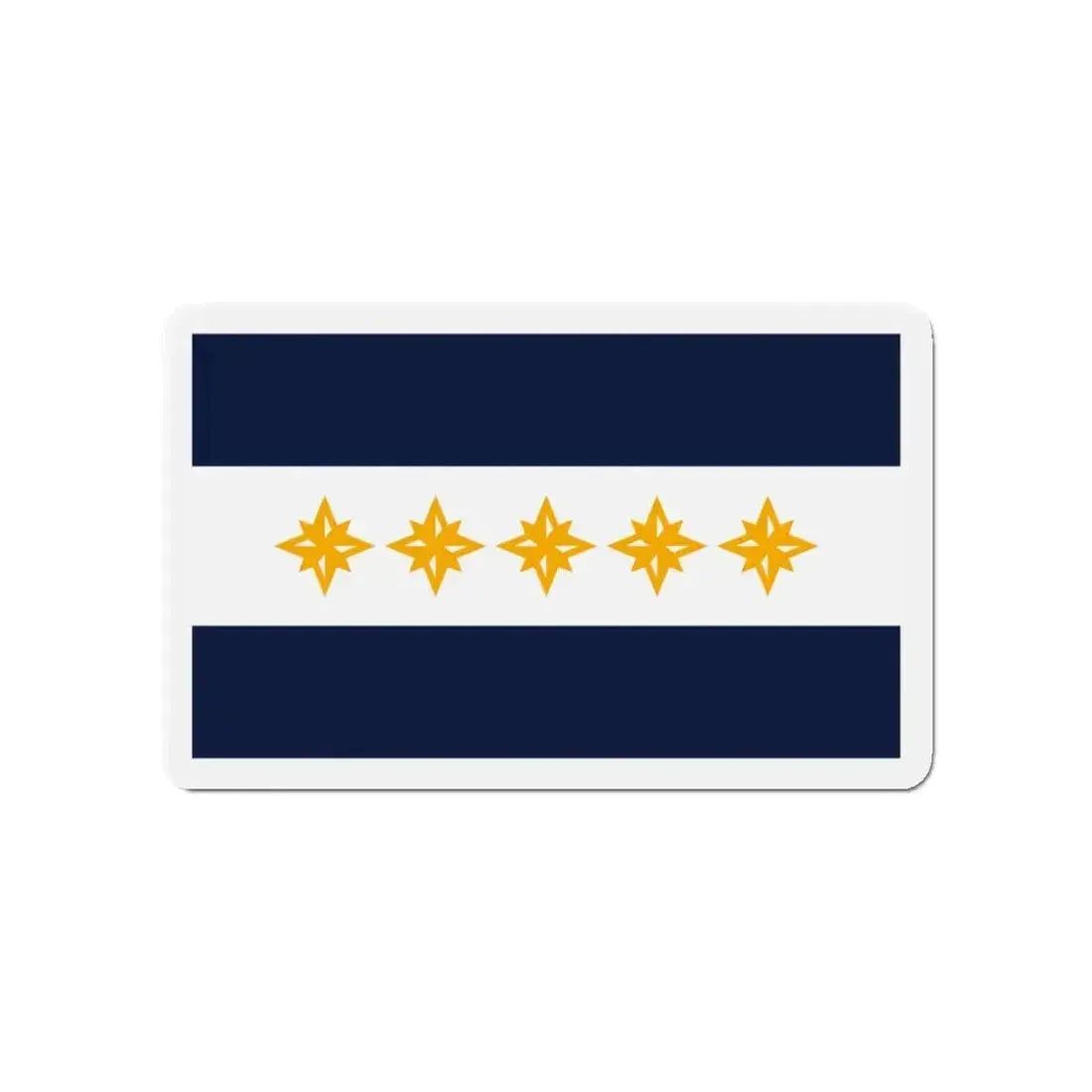 Flag of Wheeling West Virginia - Refrigerator Magnet - The Sticker Space