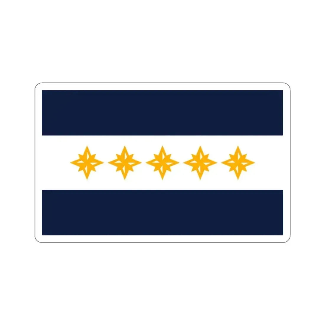 Flag of Wheeling West Virginia USA STICKER Vinyl Die-Cut Decal 2 Inch - The Sticker Space