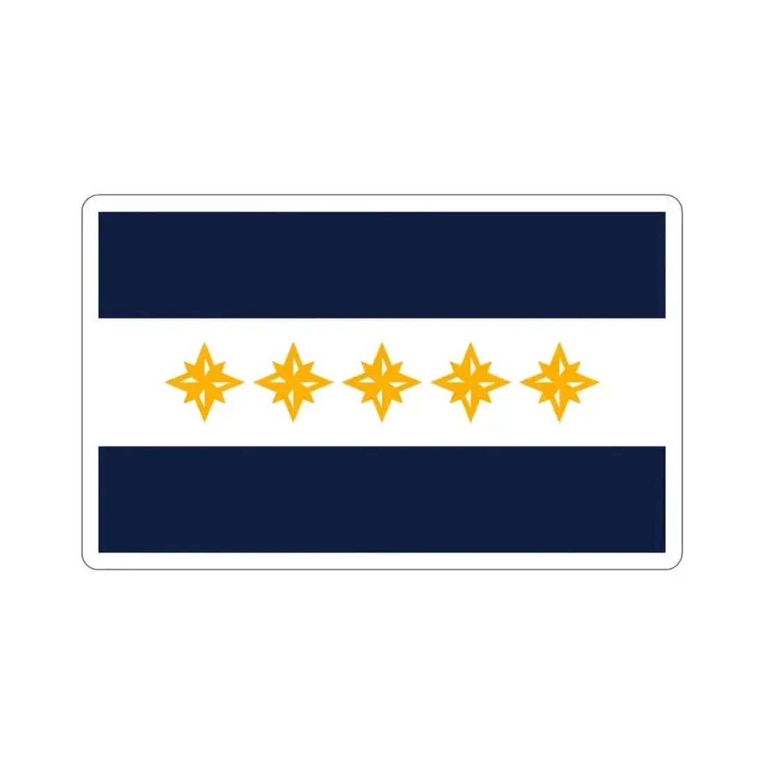 Flag of Wheeling West Virginia USA STICKER Vinyl Die-Cut Decal 3 Inch - The Sticker Space
