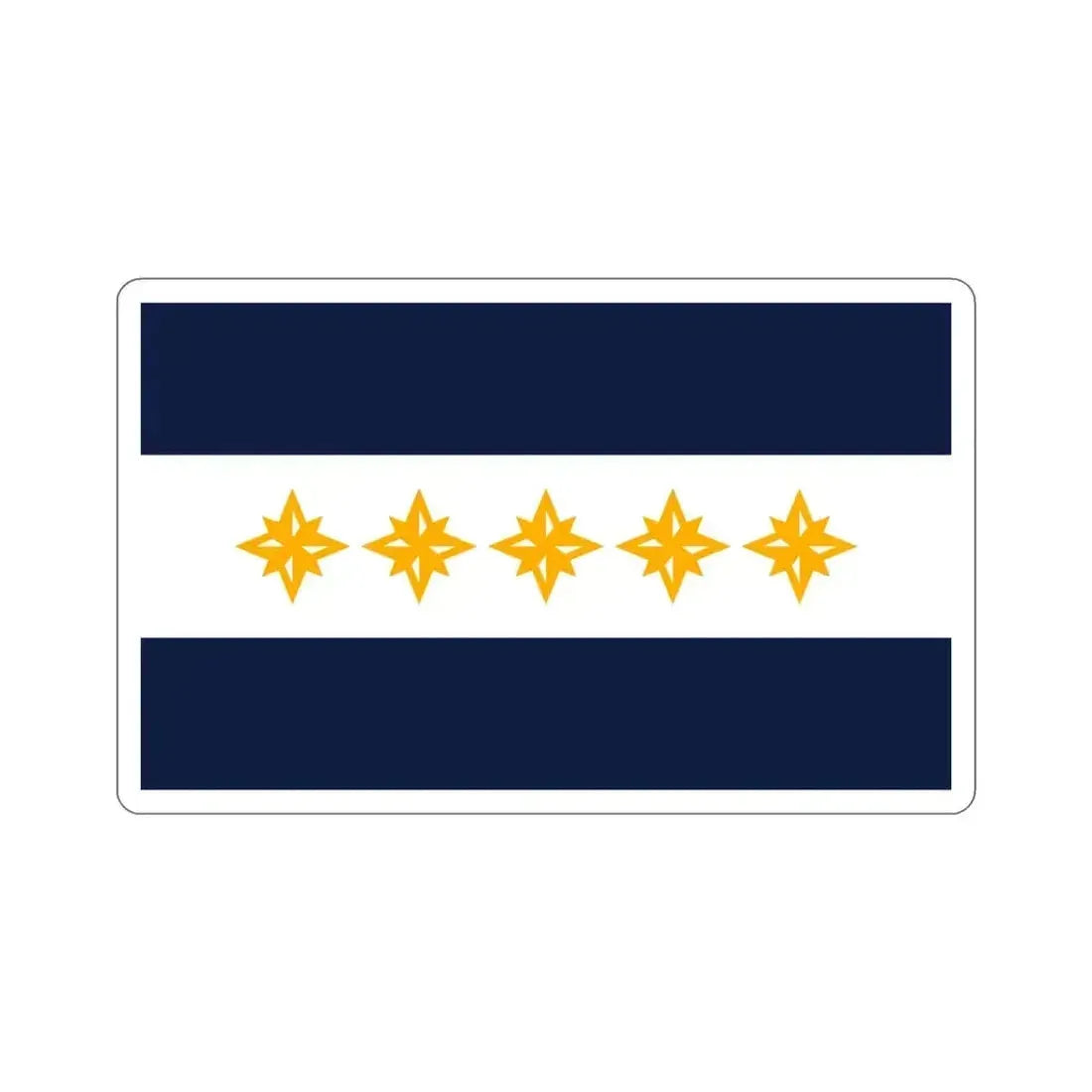 Flag of Wheeling West Virginia USA STICKER Vinyl Die-Cut Decal 4 Inch - The Sticker Space