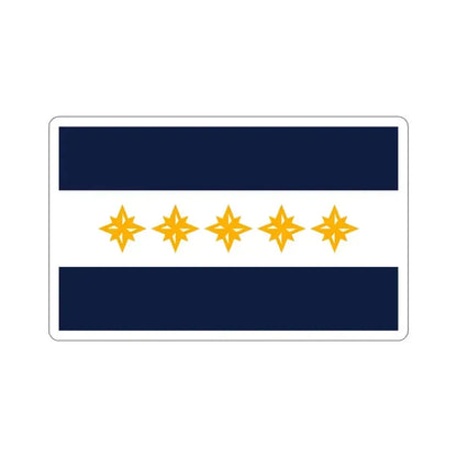 Flag of Wheeling West Virginia USA STICKER Vinyl Die-Cut Decal 4 Inch - The Sticker Space