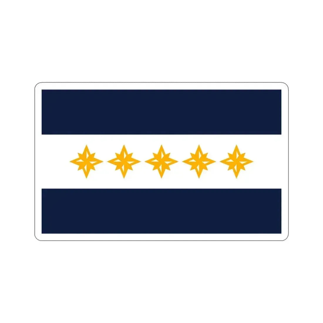 Flag of Wheeling West Virginia USA STICKER Vinyl Die-Cut Decal 5 Inch - The Sticker Space