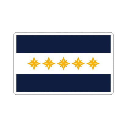 Flag of Wheeling West Virginia USA STICKER Vinyl Die-Cut Decal 5 Inch - The Sticker Space