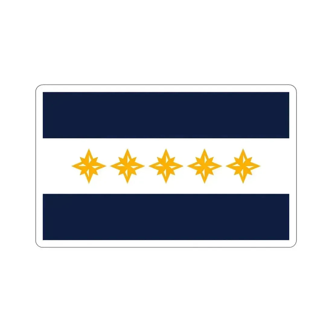 Flag of Wheeling West Virginia USA STICKER Vinyl Die-Cut Decal 6 Inch - The Sticker Space