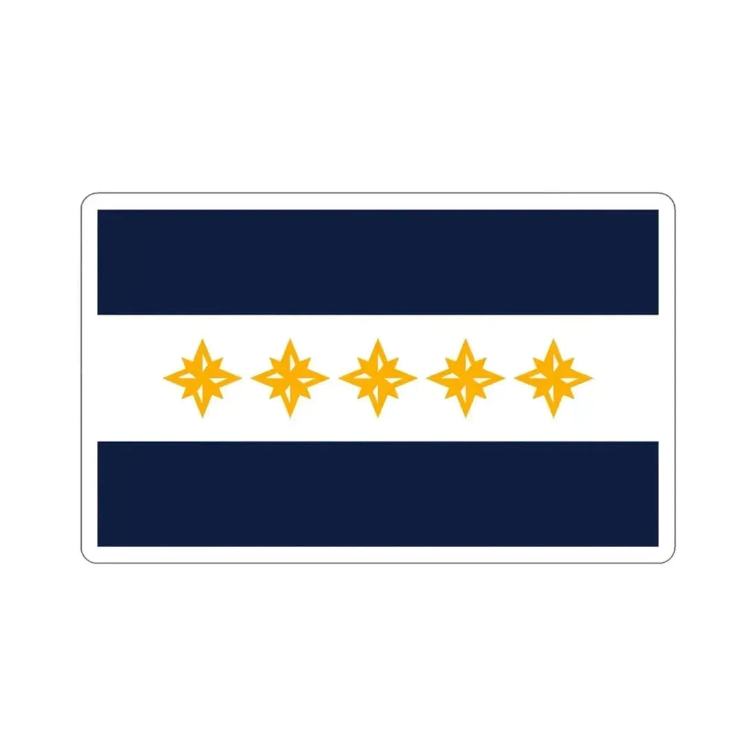 Flag of Wheeling West Virginia USA STICKER Vinyl Die-Cut Decal - The Sticker Space