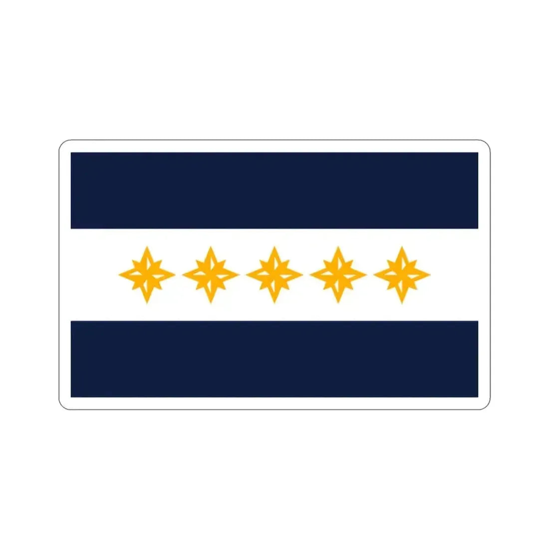 Flag of Wheeling West Virginia USA STICKER Vinyl Die-Cut Decal - The Sticker Space