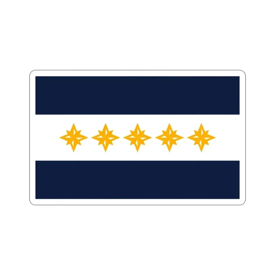 Flag of Wheeling West Virginia USA STICKER Vinyl Die-Cut Decal - The Sticker Space