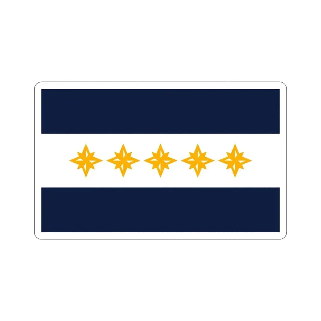Flag of Wheeling West Virginia USA STICKER Vinyl Die-Cut Decal - The Sticker Space