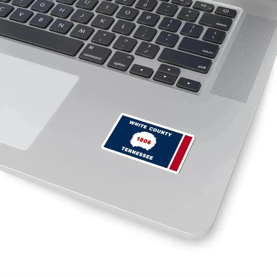 Flag of White County Tennessee (United States) STICKER Vinyl Kiss-Cut Decal - The Sticker Space