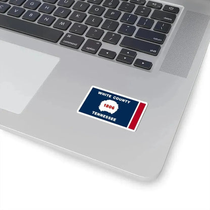 Flag of White County Tennessee (United States) STICKER Vinyl Kiss-Cut Decal - The Sticker Space
