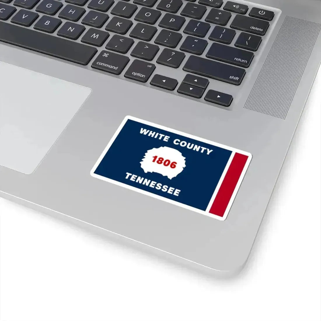 Flag of White County Tennessee (United States) STICKER Vinyl Kiss-Cut Decal - The Sticker Space