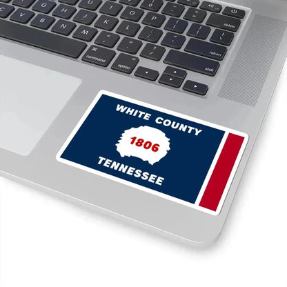 Flag of White County Tennessee (United States) STICKER Vinyl Kiss-Cut Decal - The Sticker Space