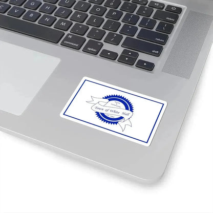 Flag of White Hall West Virginia 2018-2020 (United States) STICKER Vinyl Kiss-Cut Decal - The Sticker Space