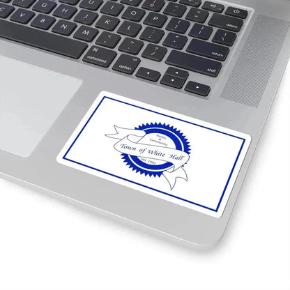 Flag of White Hall West Virginia 2018-2020 (United States) STICKER Vinyl Kiss-Cut Decal - The Sticker Space