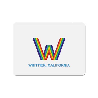 Flag of Whittier California - Die-Cut Magnet-2" x 2"-The Sticker Space