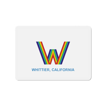 Flag of Whittier California - Die-Cut Magnet-3" x 3"-The Sticker Space