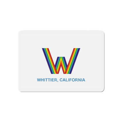 Flag of Whittier California - Die-Cut Magnet-4" x 4"-The Sticker Space