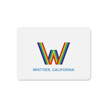 Flag of Whittier California - Die-Cut Magnet-5" x 5"-The Sticker Space