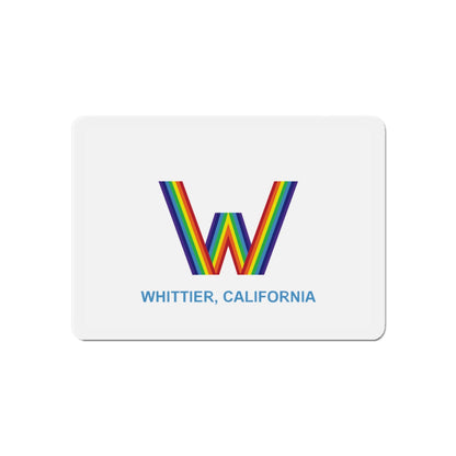 Flag of Whittier California - Die-Cut Magnet-6 × 6"-The Sticker Space