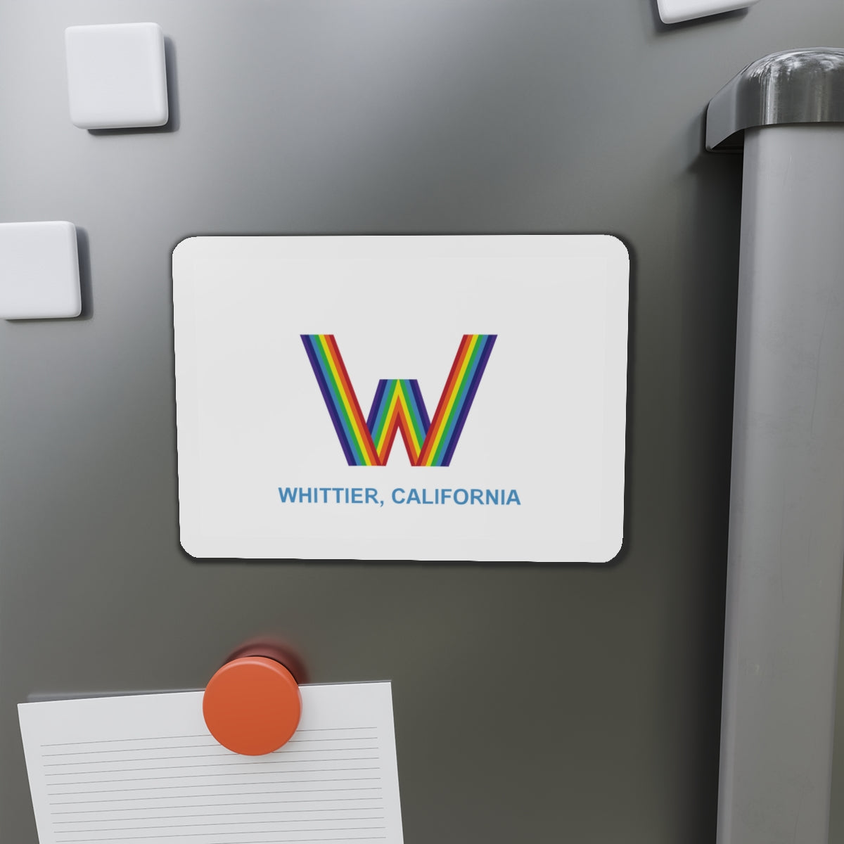 Flag of Whittier California - Die-Cut Magnet-The Sticker Space