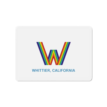 Flag of Whittier California - Refrigerator Magnet 3 Inch - The Sticker Space