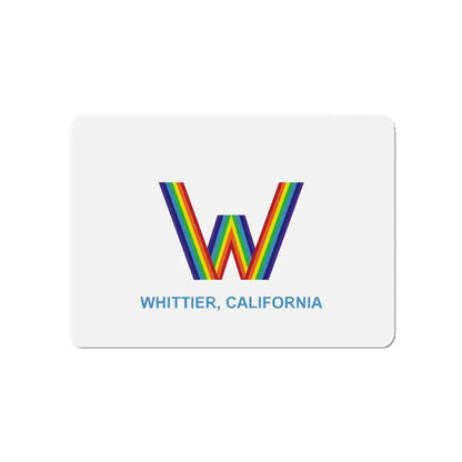 Flag of Whittier California - Refrigerator Magnet 4 Inch - The Sticker Space
