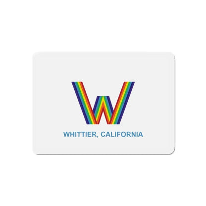 Flag of Whittier California - Refrigerator Magnet 5 Inch - The Sticker Space