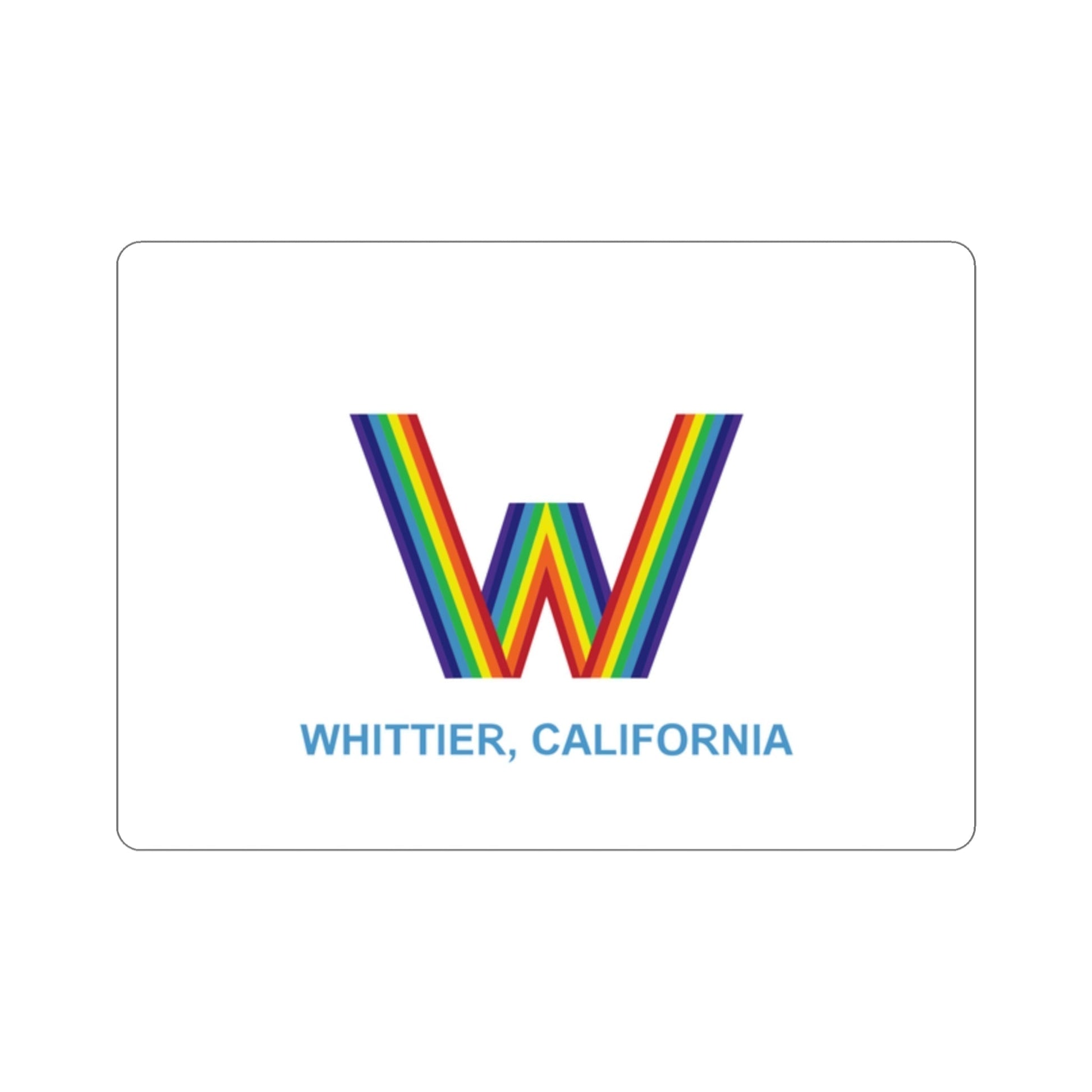 Flag of Whittier California USA STICKER Vinyl Die-Cut Decal-2 Inch-The Sticker Space