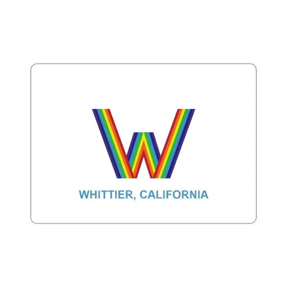 Flag of Whittier California USA STICKER Vinyl Die-Cut Decal 3 Inch - The Sticker Space