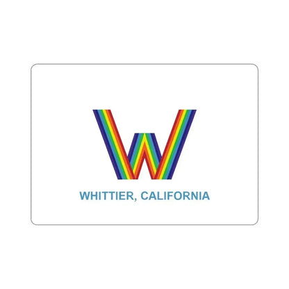 Flag of Whittier California USA STICKER Vinyl Die-Cut Decal 4 Inch - The Sticker Space
