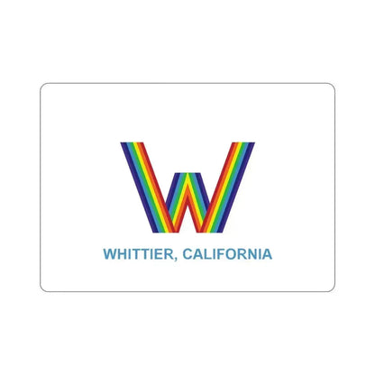 Flag of Whittier California USA STICKER Vinyl Die-Cut Decal 6 Inch - The Sticker Space