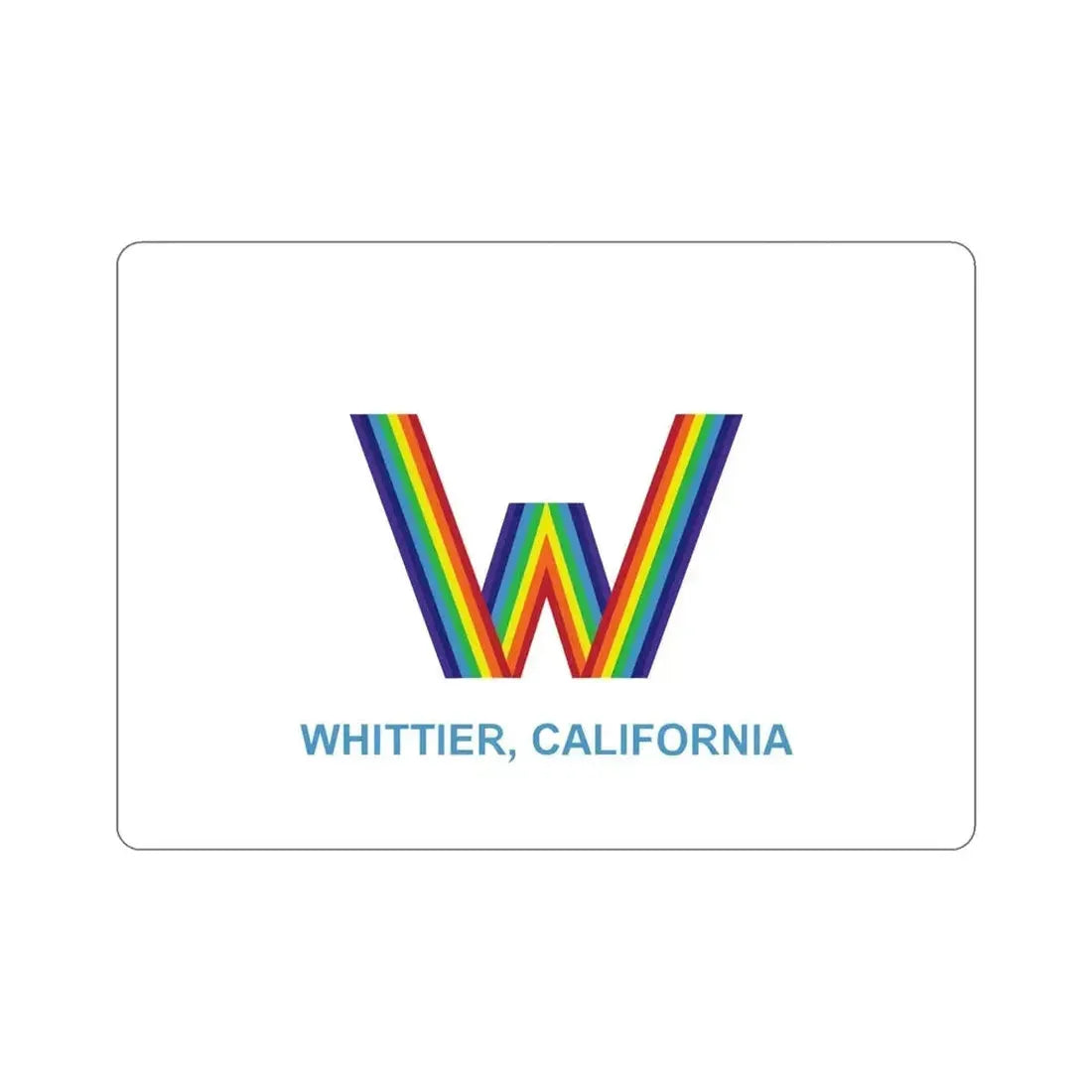 Flag of Whittier California USA STICKER Vinyl Die-Cut Decal - The Sticker Space