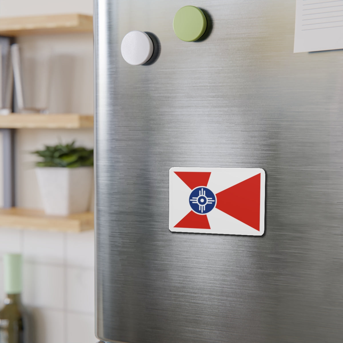 Flag of Wichita Kansas - Die-Cut Magnet-The Sticker Space