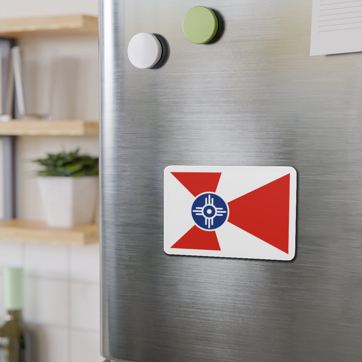 Flag of Wichita Kansas - Die-Cut Magnet-The Sticker Space