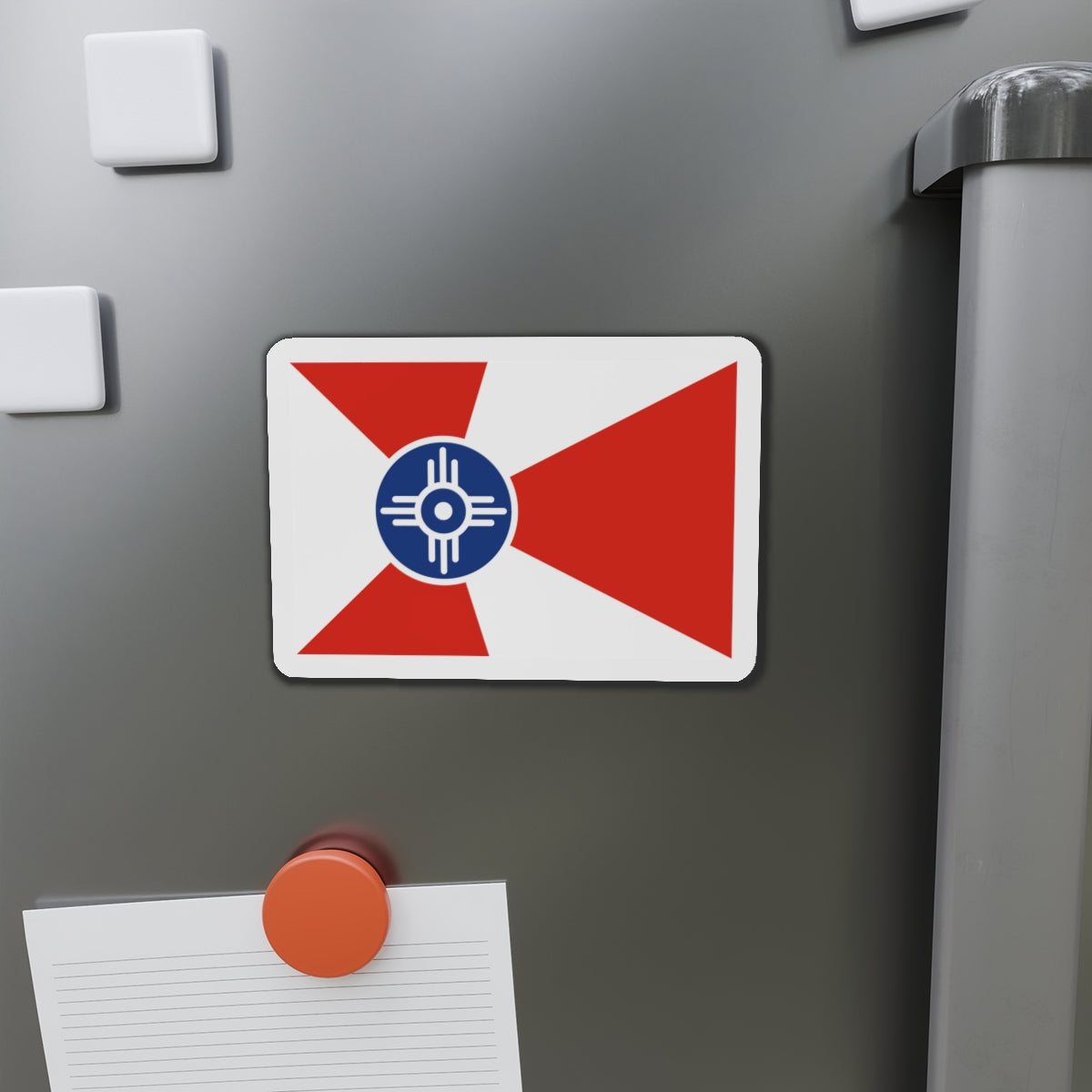 Flag of Wichita Kansas - Die-Cut Magnet-The Sticker Space