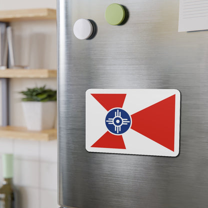 Flag of Wichita Kansas - Die-Cut Magnet-The Sticker Space